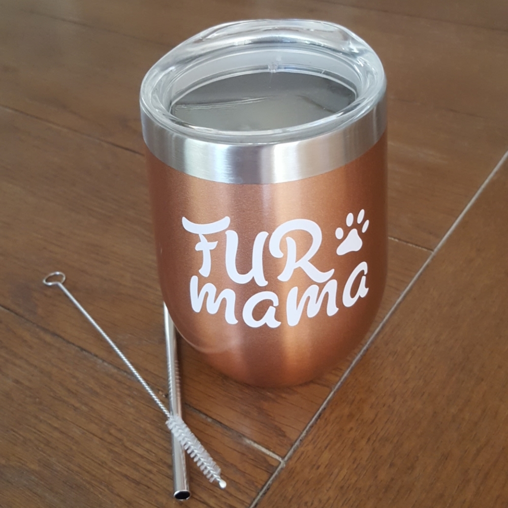 'Fur Mama' Wine Tumbler